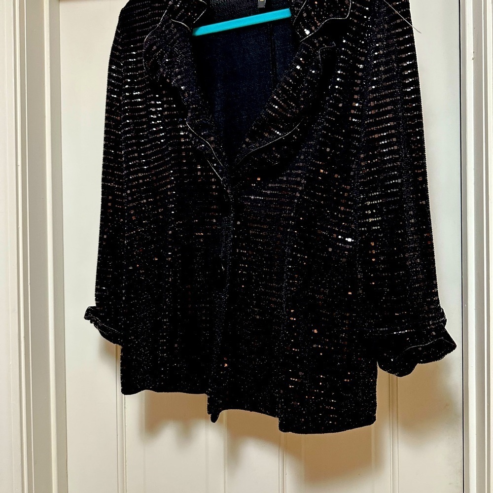 Bling jacket. Holidays are how far away??? Eek!